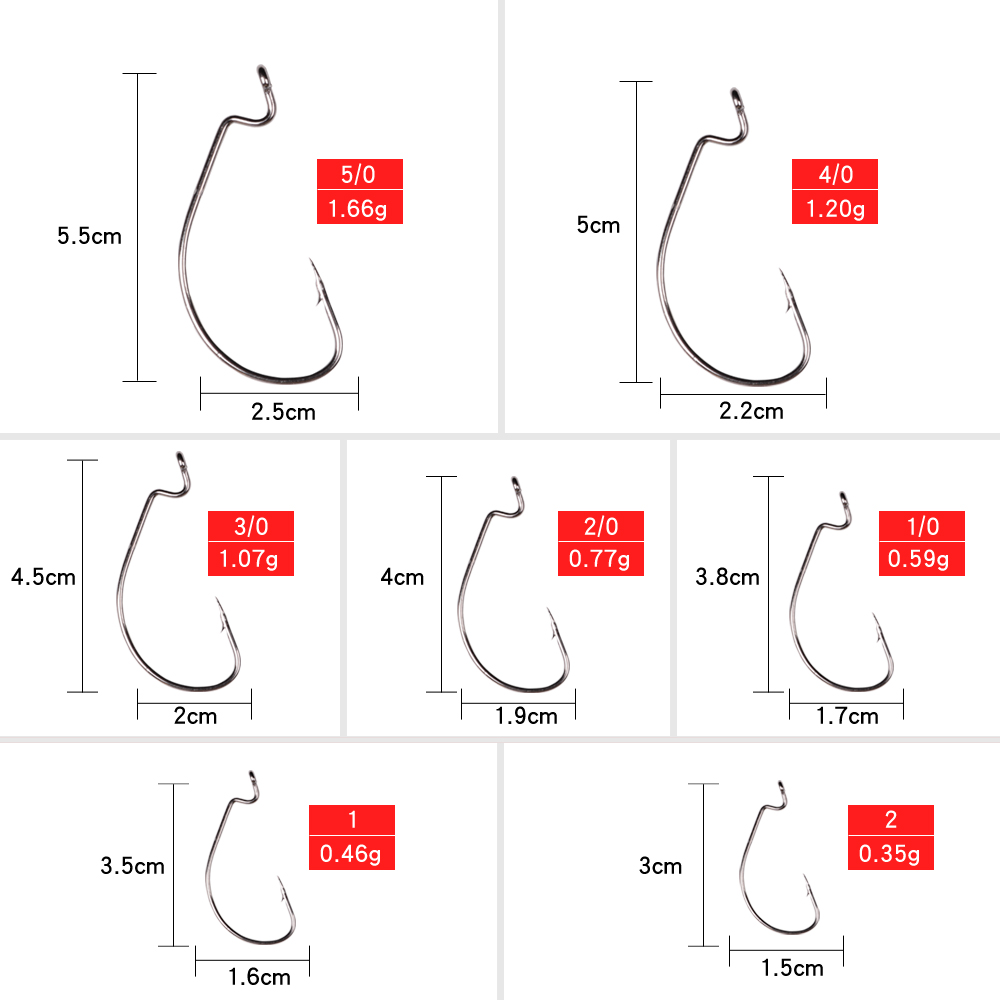 LUSHAZER 10 Buah/Lot Kail Panc - Fishing Hook Assortment ulasan dan harga