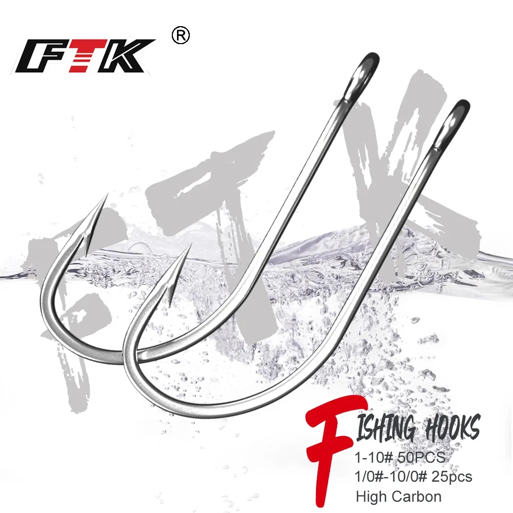 FTK kail pancing 1-10 #50PCS 1 - Fishing Hook Assortment ulasan dan harga