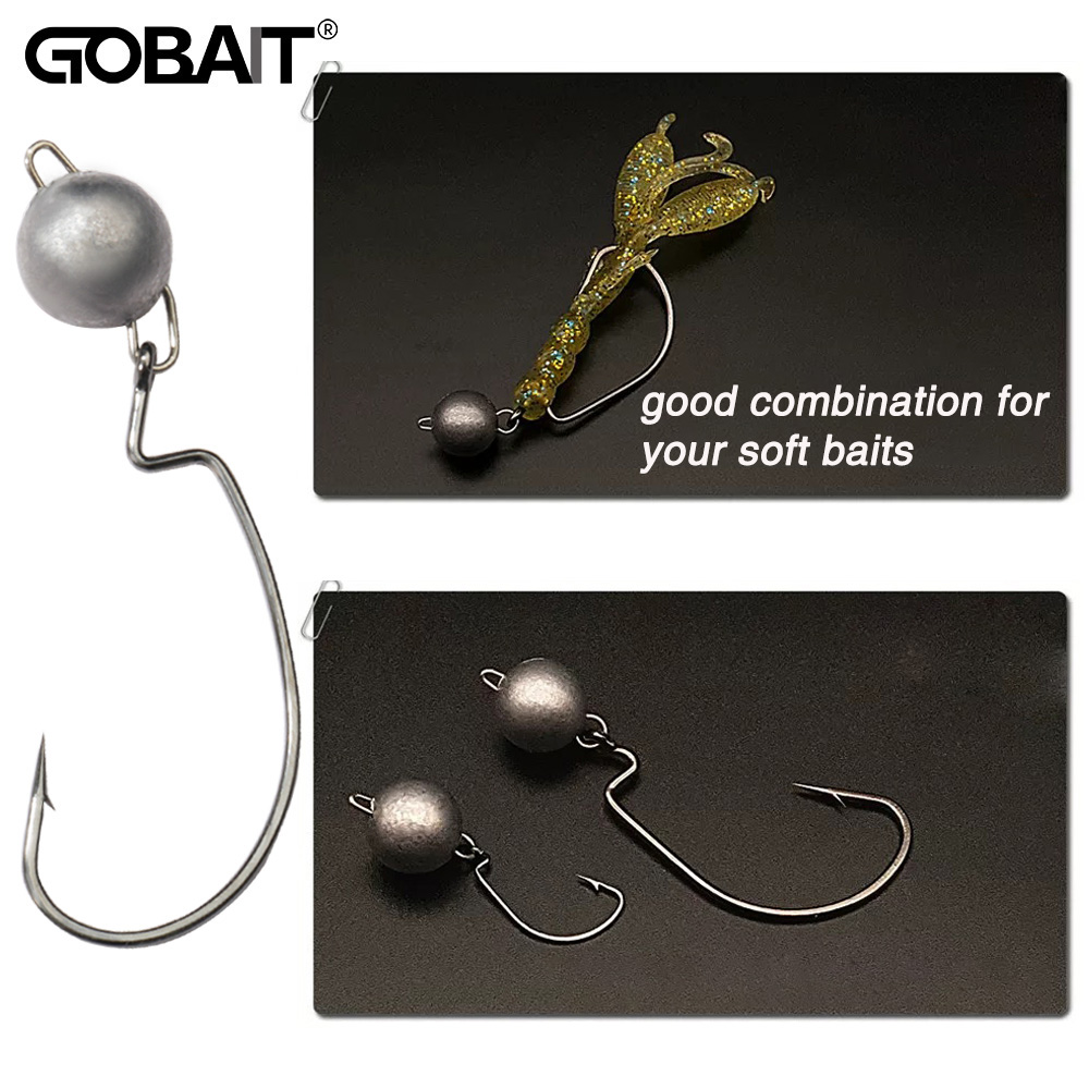 5 Buah Kait Cacing Kepala Jig  - Fishing Hook Offset ulasan dan harga