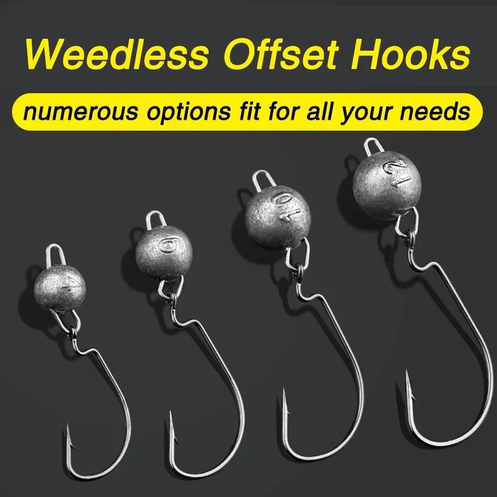 5 Buah Kait Cacing Kepala Jig  - Fishing Hook Offset ulasan dan harga