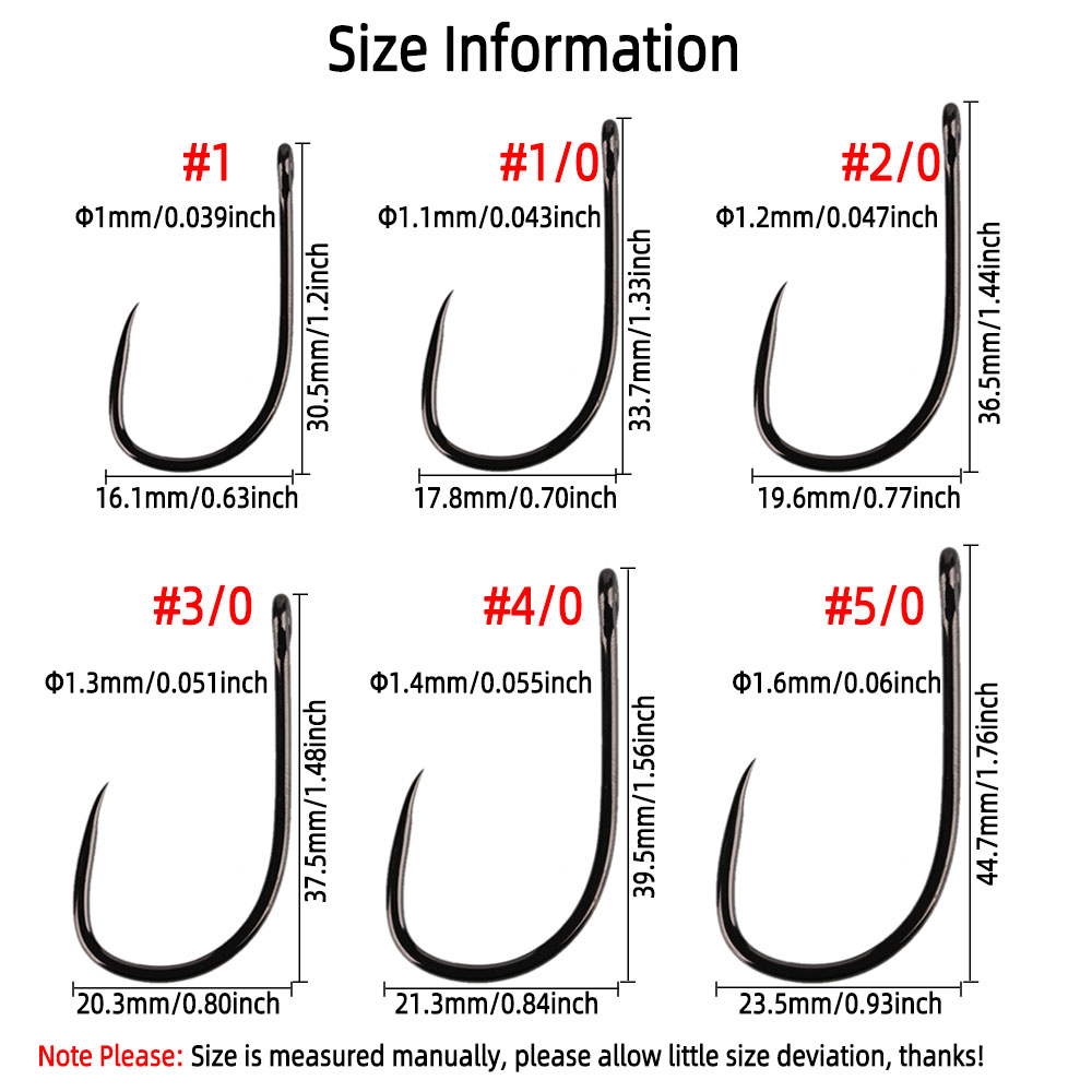 20 buah # 1 1/0 2/0 3/0 4/0 5/ - Fishing Hook Assortment ulasan dan harga